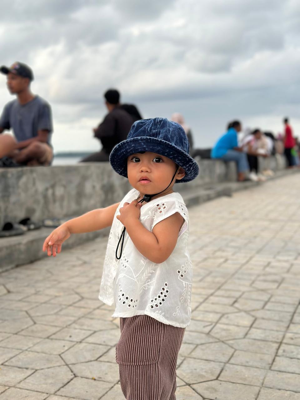 Topi Bucket Denim Anak